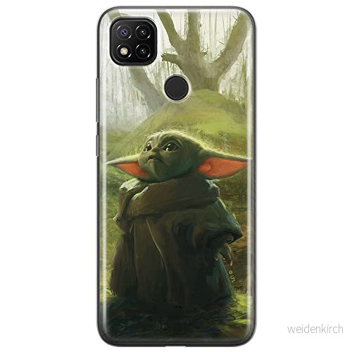 ERT GROUP mobiltelefonfodral för Xiaomi REDMI 9C originalt och officiellt licensierat Star Wars mönster Baby Yoda 017 optimalt anpassad till formen på mobiltelefonen, fodral tillverkad av TPU plast 5904805064647