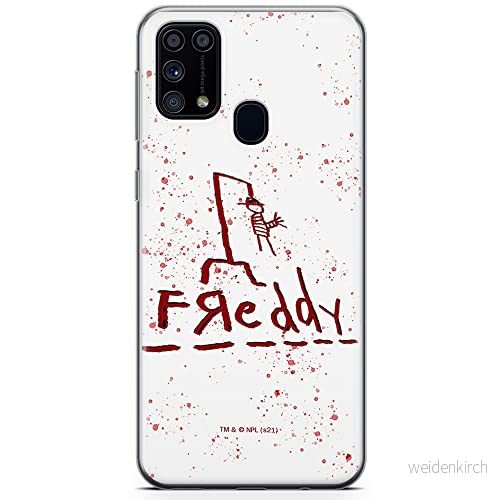 ERT GROUP mobiltelefonfodral för Samsung M31 originalt och officiellt licensierat Horror mönster Nightmare of Elm Street 009 anpassad till formen på mobiltelefonen, fodral tillverkad av TPU plast 5905511090739