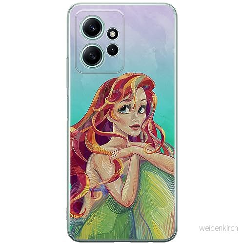 ERT GROUP mobiltelefonfodral för Xiaomi REDMI NOTE 12 4G originalt och officiellt licensierat Disney mönster Ariel 004 optimalt anpassad till formen på mobiltelefonen, fodral tillverkad av TPU plast 5905511939502