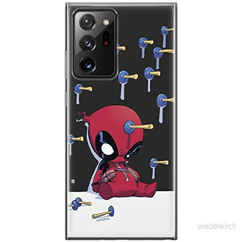 ERT GROUP mobiltelefonfodral för Samsung GALAXY NOTE 20 ULTRA originalt och officiellt licensierat Marvel mönster Deadpool 005 optimalt anpassad till formen på mobiltelefonen, gedeeltelijk transparant 5903040356036