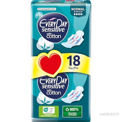 EveryDay Känsliga Ultra Absorberande bomull med vingar, Filtrerande Bomull, 18 Enheter 5201263006371