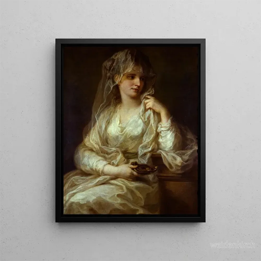 Målning Portrait av en dam i vestal - Angelica Kauffman | Konsttryck