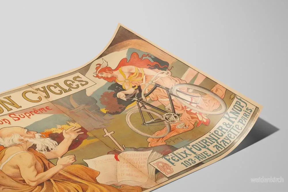 Vintageposter Dayton Cycles Tentation Suprême - Retro väggdekoration - Bild 2