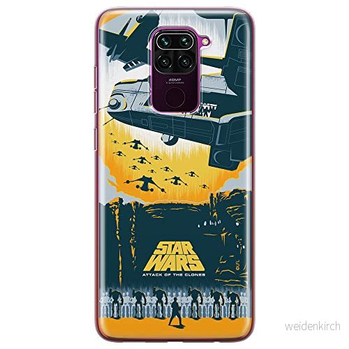 ERT GROUP mobiltelefonfodral för Xiaomi REDMI NOTE 9 originalt och officiellt licensierat Star Wars mönster 022 optimalt anpassad till formen på mobiltelefonen, fodral tillverkad av TPU plast 5903040334126