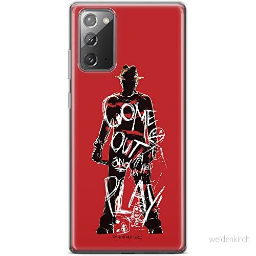 ERT GROUP mobiltelefonfodral för Samsung GALAXY NOTE 20 originalt och officiellt licensierat Horror mönster Nightmare of Elm Street 006, fodral tillverkad av TPU plast 5905511083489