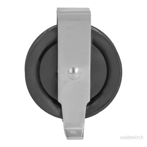 Amig Remskiva med metallfäste modell 701 svart plasthjul mått 6 x 40 mm stål förzinkad inte lämplig för lyftarbete 8413023249080