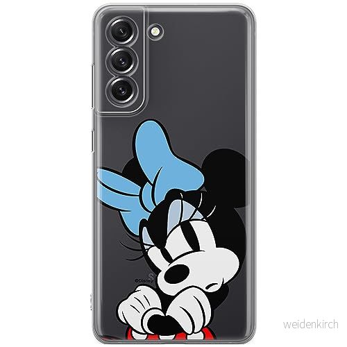 ERT GROUP mobiltelefonfodral för Samsung S21 FE originalt och officiellt licensierat Disney mönster Minnie 077 optimalt anpassad till formen på mobiltelefonen, gedeeltelijk transparant 5905795028985