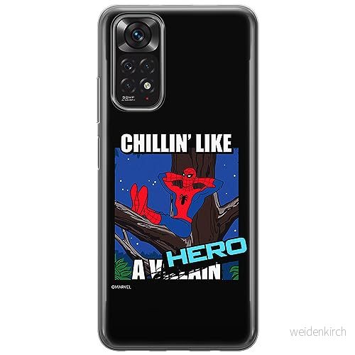 ERT GROUP mobiltelefonfodral för Xiaomi REDMI NOTE 11 4G/ 11S 4G originalt och officiellt licensierat Marvel mönster Spider Man 033, fodral tillverkad av TPU plast 5905795009717