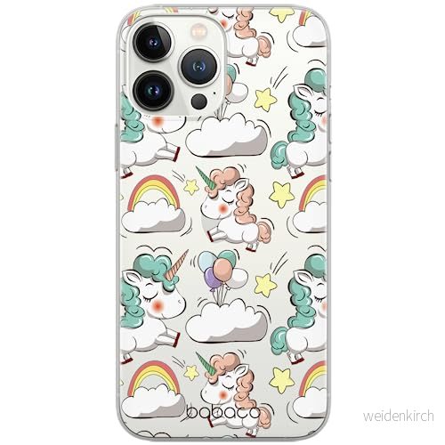 ERT GROUP mobiltelefonfodral för Apple Iphone 13 PRO originalt och officiellt licensierat Babaco mönster Unicorn 001 optimalt anpassad till formen på mobiltelefonen, gedeeltelijk transparant 5903932855722