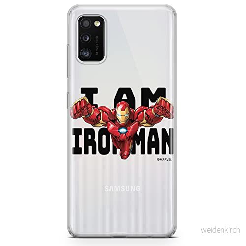 ERT GROUP mobiltelefonfodral för Samsung A41 originalt och officiellt licensierat Marvel mönster Iron Man 028 optimalt anpassad till formen på mobiltelefonen, gedeeltelijk transparant 5904805140679