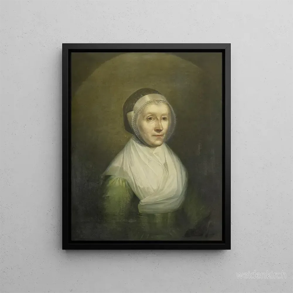 Målning Porträtt av Christina Sebilla Charlotte Bakhuizen 1750-1810 - Benjamin Wolff | Konsttryck