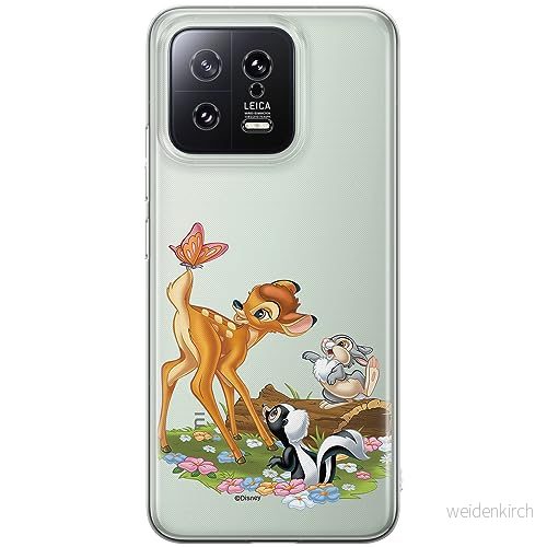 ERT GROUP mobiltelefonfodral för Xiaomi 13 originalt och officiellt licensierat Disney mönster Bambi & Friends 002 optimalt anpassad till formen på mobiltelefonen, gedeeltelijk transparant 5905511906016