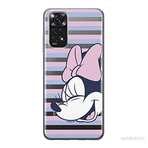 ERT GROUP mobiltelefonfodral för Xiaomi REDMI NOTE 11S 4G / 11 originalt och officiellt licensierat Disney mönster Minnie 022, gedeeltelijk transparant 5905511560447