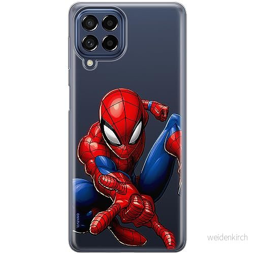 ERT GROUP mobiltelefonfodral för Samsung M33 5G originalt och officiellt licensierat Marvel mönster Spider Man 040 optimalt anpassad till formen på mobiltelefonen, gedeeltelijk transparant 5905795015565