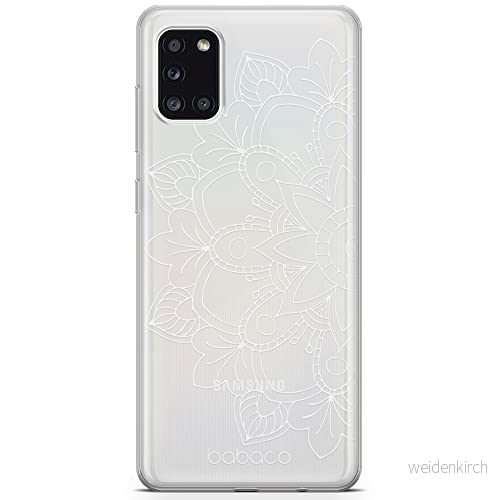 ERT GROUP mobiltelefonfodral för Samsung A31 originalt och officiellt licensierat Babaco mönster Mandalas 005 Vit optimalt anpassad till formen på mobiltelefonen, gedeeltelijk transparant 5904805835575