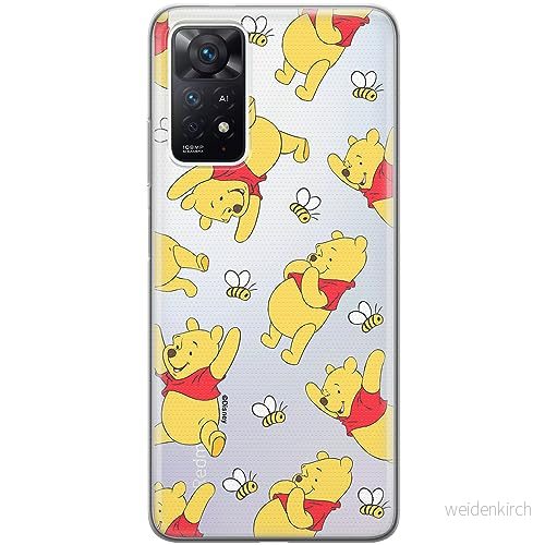 ERT GROUP mobiltelefonfodral för Xiaomi REDMI NOTE 11 PRO 5G/ 4G originalt och officiellt licensierat Disney mönster Winnie the Pooh & Friends 043, gedeeltelijk transparant 5905795041588