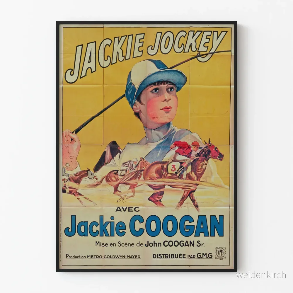 Vintageposter Jackie Jockey sportig väggdekoration