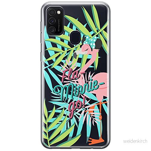 ERT GROUP mobiltelefonfodral för Samsung M21 originalt och officiellt licensierat Disney mönster Minnie 041 optimalt anpassad till formen på mobiltelefonen, gedeeltelijk transparant 5903537834979
