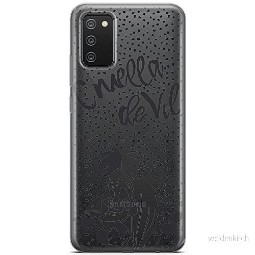ERT GROUP mobiltelefonfodral för Samsung A02S originalt och officiellt licensierat Disney mönster Cruella 002 optimalt anpassad till formen på mobiltelefonen, gedeeltelijk transparant 5903040238301
