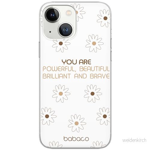 ERT GROUP mobiltelefonfodral för Apple Iphone 13 MINI originalt och officiellt licensierat Babaco mönster Positive vibes 003 optimalt anpassad till formen på mobiltelefonen, gedeeltelijk transparant 5903932972399