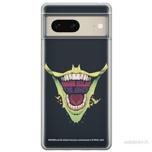 ERT GROUP mobiltelefonfodral för Google PIXEL 7 originalt och officiellt licensierat DC mönster Joker 031 optimalt anpassad till formen på mobiltelefonen, fodral tillverkad av TPU plast 5905795155407