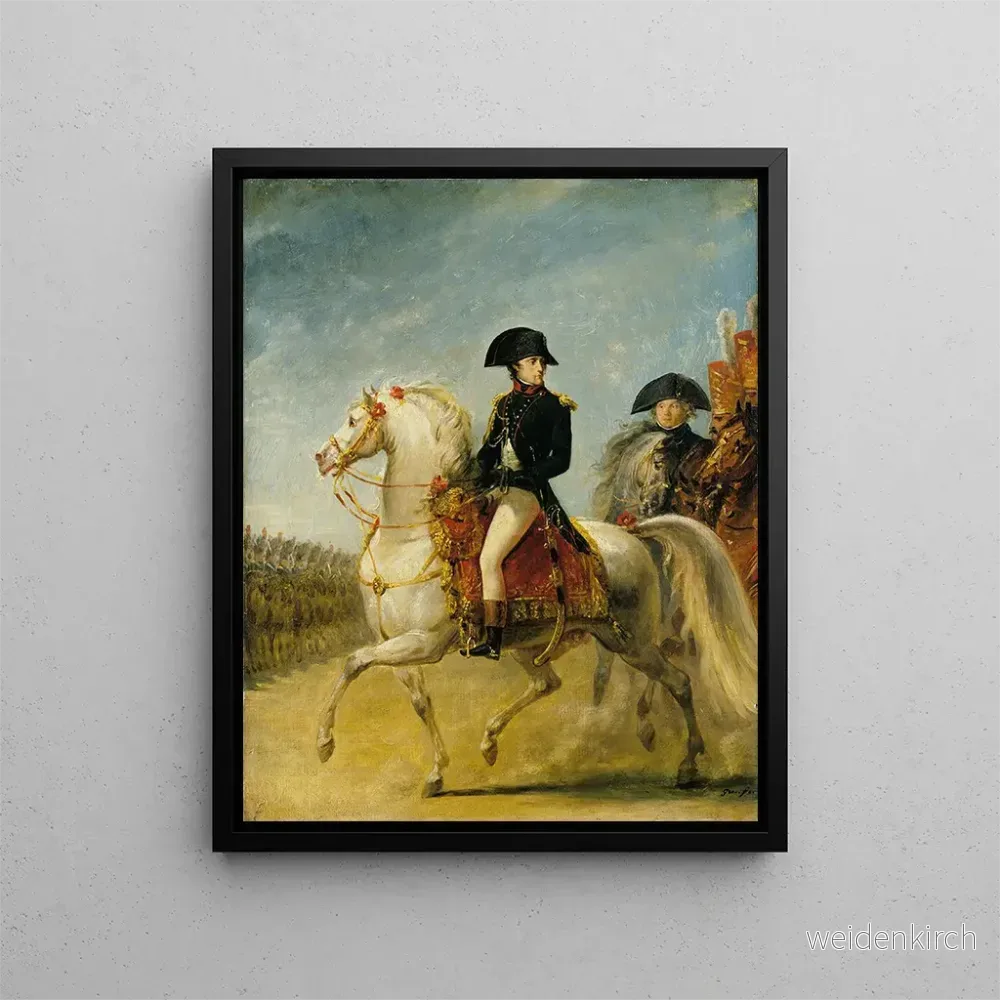 Målning Le général Bonaparte passerar i recension av trupperna - Antoine-Jean Gros | Konsttryck