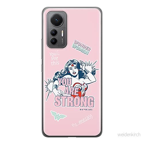 ERT GROUP mobiltelefonfodral för Xiaomi 12 LITE originalt och officiellt licensierat DC mönster Wonder Woman 025 optimalt anpassad till formen på mobiltelefonen, fodral tillverkad av TPU plast 5905511508357