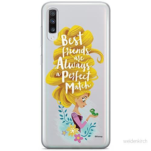 ERT GROUP mobiltelefonfodral för Samsung A70 originalt och officiellt licensierat Disney mönster Rapunzel and Pascal 002 optimalt anpassad till formen på mobiltelefonen, gedeeltelijk transparant 5902980411584