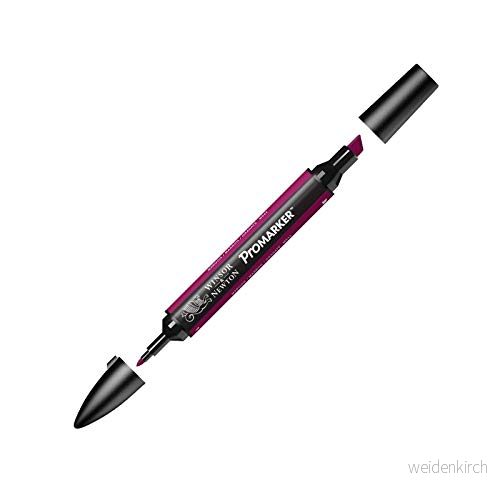 Winsor & Newton " ProMarker 0203175 professionell layoutmärkpenna 2 spetsar, fin och bred för ritningar, design layouter kastanj 884955041840