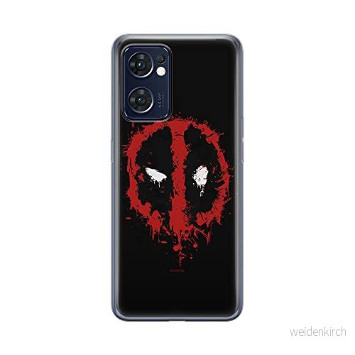 ERT GROUP mobiltelefonfodral för Oppo RENO 7 5G originalt och officiellt licensierat Marvel mönster Deadpool 013 optimalt anpassad till formen på mobiltelefonen, fodral tillverkad av TPU plast 5905511308384