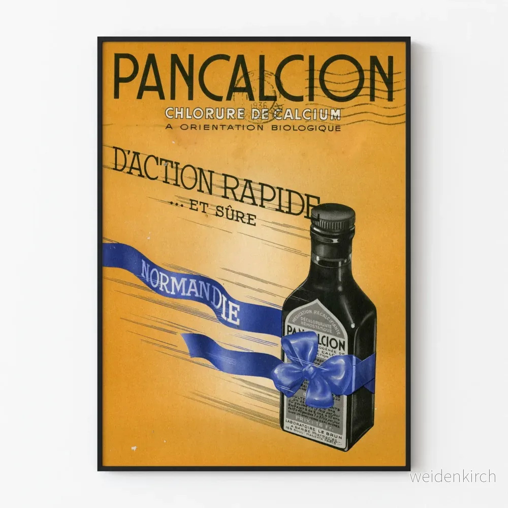 Vintageposter Pancalcion Kalciumklorid