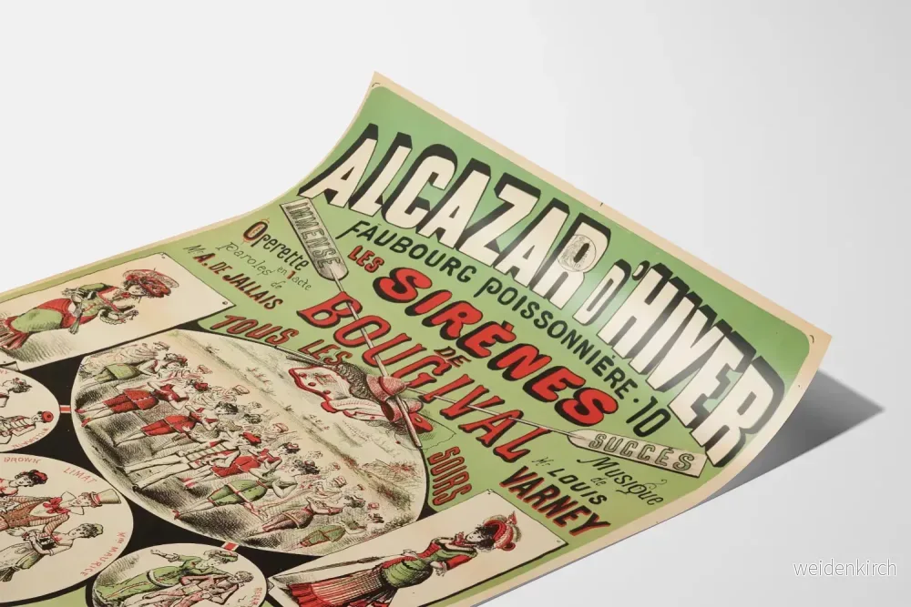 Vintageposter Alcazar d'Hiver - Sirenerna från Bougival - Bild 3