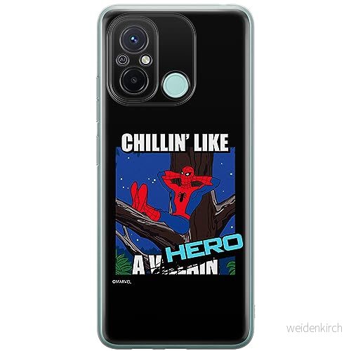 ERT GROUP mobiltelefonfodral för Xiaomi REDMI 12C/ 11A originalt och officiellt licensierat Marvel mönster Spider Man 033 anpassad till formen på mobiltelefonen, fodral tillverkad av TPU plast 5905795009939