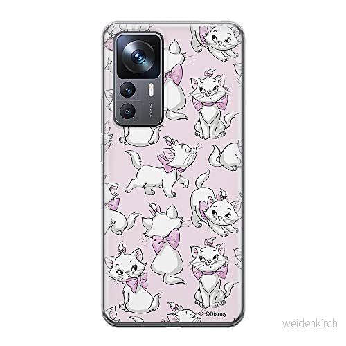 ERT GROUP mobiltelefonfodral för Xiaomi 12T/12T pro/K50 Ultra originalt och officiellt licensierat Disney mönster Marie 003 anpassad till formen på mobiltelefonen, fodral tillverkad av TPU plast 5905511577315