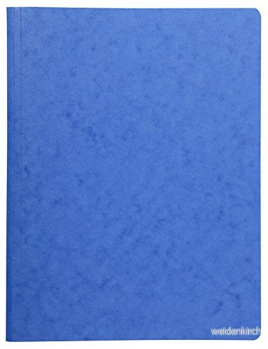 Exacompta 240125E snabbhäftapparat (av 425 g/m2kartong med fjädermekanik, idealisk för DIN A4, format 24 x 32 cm, hål dokument) 1 st. blå 3157400026028