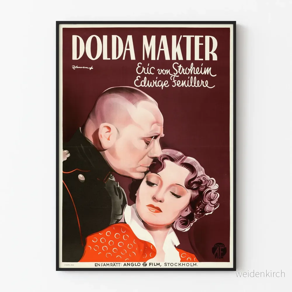 Vintagesposter Dolda Makter - Dekorativ filmposter för klassisk biografstil