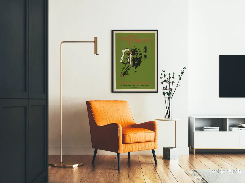 Vintageposter The Forest - Natur- och vandringsväggdekoration - Bild 2