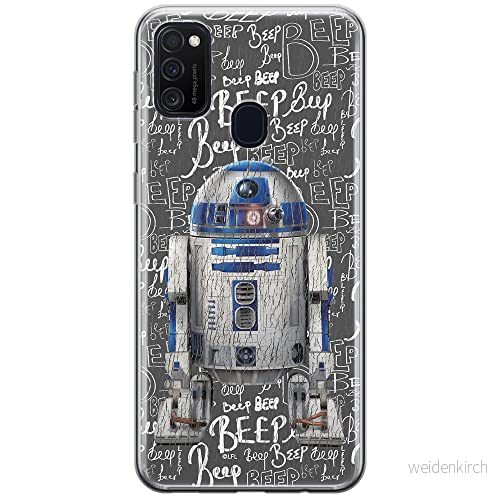 ERT GROUP mobiltelefonfodral för Samsung M21 originalt och officiellt licensierat Star Wars mönster R2D2 004 optimalt anpassad till formen på mobiltelefonen, fodral tillverkad av TPU plast 5903537839080