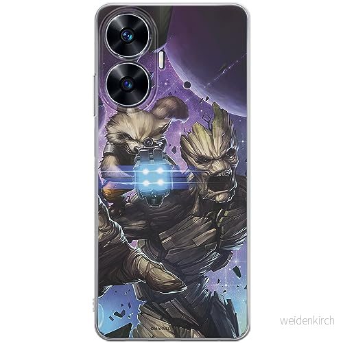 ERT GROUP mobiltelefonfodral för Realme C55 originalt och officiellt licensierat Marvel mönster Guardians of the Galaxy 006 anpassad till formen på mobiltelefonen, fodral tillverkad av TPU plast 5905511875893
