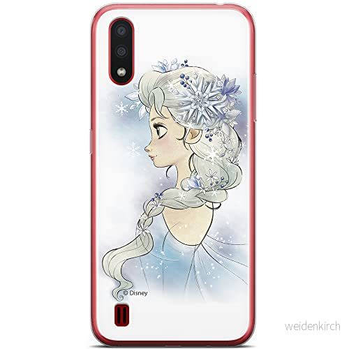 ERT GROUP mobiltelefonfodral för Samsung A01 originalt och officiellt licensierat Disney mönster Elsa 010 optimalt anpassad till formen på mobiltelefonen, fodral tillverkad av TPU plast 5904805419102