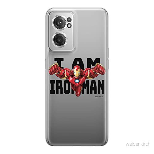 ERT GROUP mobiltelefonfodral för Oneplus NORD CE 2 originalt och officiellt licensierat Marvel mönster Iron Man 028 optimalt anpassad till formen på mobiltelefonen, gedeeltelijk transparant 5905511288662