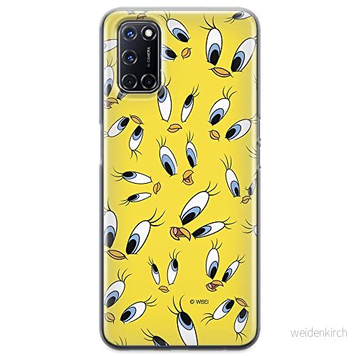 ERT GROUP mobiltelefonfodral för Oppo A92/ A72/ A52 originalt och officiellt licensierat Looney Tunes mönster Tweety 006 optimalt anpassad till formen på mobiltelefonen, fodral tillverkad av TPU plast 5903040205396