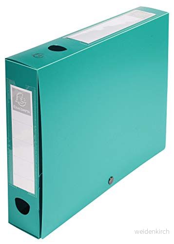 Exacompta Ref 59633E 1 arkivbox i ogenomskinlig polypropylen 60 mm rygg Etiketthållare på 2 sidor För A4 format Mått 25 x 33 cm Färg grön Levereras oförpackad 3130630596332