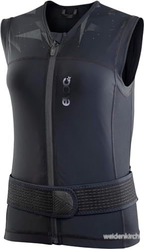 EVOC PROTECTOR VEST PRO WOMEN, skyddsväst (LITESHIELD FLEX ryggskydd, AIRO höftbälte, inkl. lukthämmande teknik, maskintvättbara cykeltillbehör, storlek: M), Svart 4250450730125
