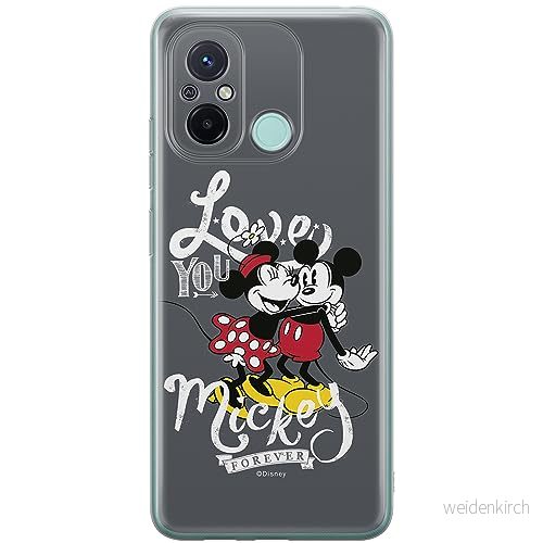 ERT GROUP mobiltelefonfodral för Xiaomi REDMI 12C/ 11A originalt och officiellt licensierat Disney mönster Mickey & Minnie 001, fodral tillverkad av TPU plast 5905511837969