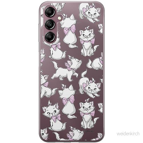 ERT GROUP mobiltelefonfodral för Samsung A14 4G/5G originalt och officiellt licensierat Disney mönster Marie 003 optimalt anpassad till formen på mobiltelefonen, gedeeltelijk transparant 5905511817145