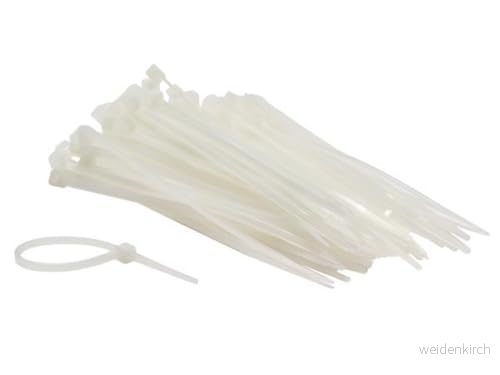 Velleman Kabelklämmor i nylon 100 x 2,5 mm vit st 5410329369682