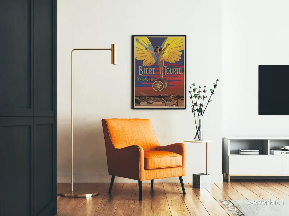 Vintageposter Bière Tourtel Tantonville - Retro väggdekoration - Bild 2