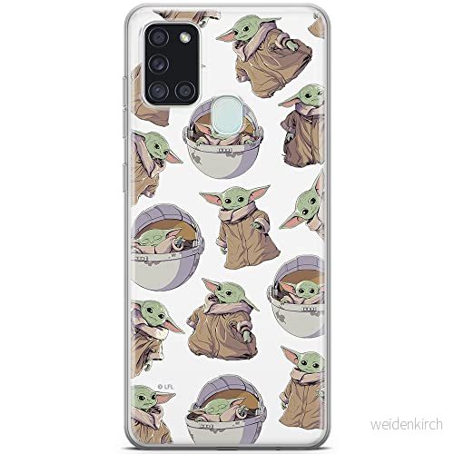 ERT GROUP mobiltelefonfodral för Samsung A21s originalt och officiellt licensierat Star Wars mönster Baby Yoda 028 optimalt anpassad till formen på mobiltelefonen, fodral tillverkad av TPU plast 5904805095221