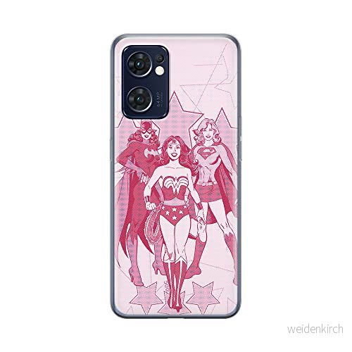 ERT GROUP mobiltelefonfodral för Oppo RENO 7 5G originalt och officiellt licensierat DC mönster Super Girls 002 optimalt anpassad till formen på mobiltelefonen, fodral tillverkad av TPU plast 5905511303853